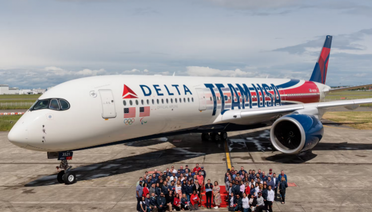 Delta odebrała samolot w olimpijskim malowaniu